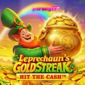 Tampilan visual mesin slot Leprechaun’s Gold Streak dengan tema Irlandia yang ceria.